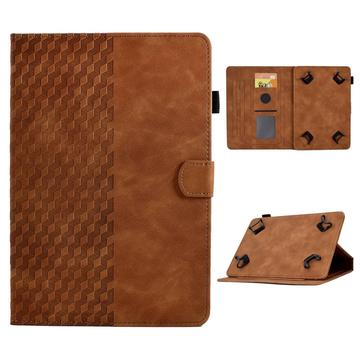 Uniwersalne etui 3D Pattern Smart Tablet Folio - 10" - brązowe