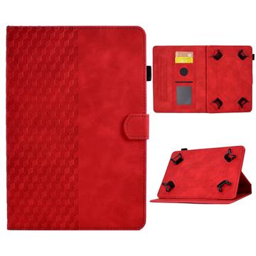 Uniwersalne etui 3D Pattern Smart Tablet Folio - 10" - Czerwone