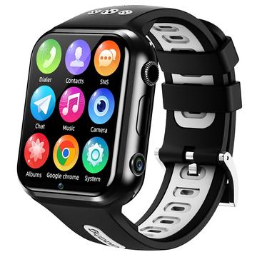 W5PRO 4G Dual Camera Kids Watch 2+16G Wear Resistant 1.83" IPS HD Smart Phone Watch - Czarny / Szary