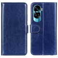 Etui z Portfelem do Honor 90 Lite/X50i z Magnetycznym Zamknięciem - Błękit