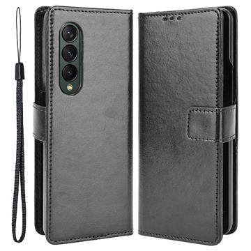 Samsung Galaxy Z Fold4 Etui-Portfel Kieszenią na Kartę - Czarne