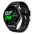 Inteligentny zegarek Watch3 pro 1,3" AMOLED z metalową kopertą i funkcją Bluetooth dla kobiet Bransoletka zdrowotna z pomiarem tętna - czarny