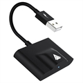 Bezprzewodowy Adapter Samochodowy do Android - USB, USB-C (Opakowanie zbiorcze - Stan zadowalający) - Czarny
