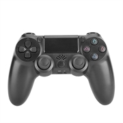 Bezprzewodowy kontroler do gier Gamepad do PS4 Joystick do gier z głośnikiem i gniazdem słuchawkowym stereo - Czerń