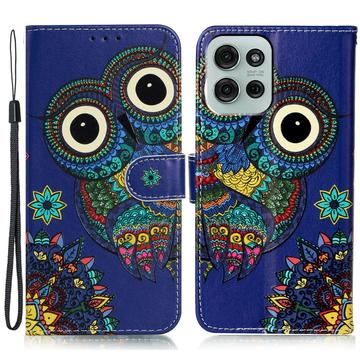 Motorola Moto G75 Etui z Portfelem z Serii Wonder - Sowa