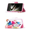 Etui-Portfel z serii Wonder - Samsung Galaxy S22 5G - Motyle