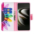 Etui-Portfel z serii Wonder - Samsung Galaxy S22 5G - Kwiat