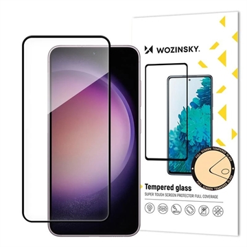 Samsung Galaxy S25+ Hartowane Szkło Ochronne - Wozinsky Super Tough - 9H - Czarna Krawędź