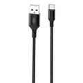 Kabel ładujący XO NB143 USB do USB-C - 2,4 A, 1 m - czarny