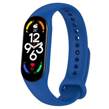 Xiaomi Mi Band 5/6/7 Matowa opaska silikonowa - niebieska