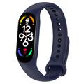 Xiaomi Mi Band 5/6/7 Matowa opaska silikonowa - ciemnoniebieska