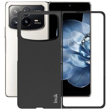 Xiaomi Mix Fold 4 Hybrydowe Etui Imak Ruiyi - Włókno Węglowe - Czarne