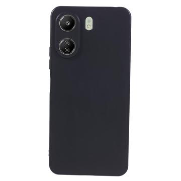 Xiaomi Poco C65/Redmi 13C Matowy Pokrowiec TPU Anti-Fingerprint - Czarne