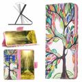 Etui z Portfelem z Serii Wonder do Samsung Galaxy A22 5G, Galaxy F42 5G - Kwiaty