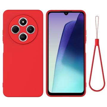 Xiaomi Redmi A3 Pro Etui z płynnego silikonu z paskiem na rękę