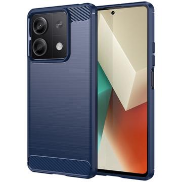 Szczotkowane Etui z TPU do Xiaomi Redmi Note 13 - Włókno Węglowe