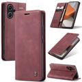 Xiaomi Redmi Note 13 Pro+ Etui z Portfelem Caseme 013 - Czerwone Wino