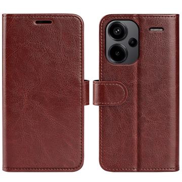 Xiaomi Redmi Note 13 Pro+ Etui-Portfel Zamykane na Magnes - Brąz