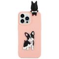 3D Cartoon iPhone 14 Pro Max Etui z TPU - Pies