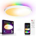 30W ultracienka lampa sufitowa RGBCW z inteligentnym pilotem WiFi i Bluetooth ZJ-WCLD-HC-RGB-CCT-S 