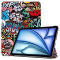 iPad Air 13 (2024) Inteligentne Etui Folio z Serii Tri-Fold - Graffiti