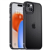 iPhone 15 Plus iPaky Etui Hybrydowa - Włókno Węglowe