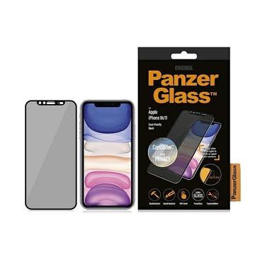 iPhone 11/XR PanzerGlass Case Friendly CamSlider Antybakteryjna ochrona ekranu - Czarna krawędź