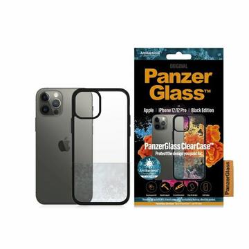 Antybakteryjne Etui PanzerGlass ClearCase - iPhone 12/12 Pro - Czerń / Przezroczysty