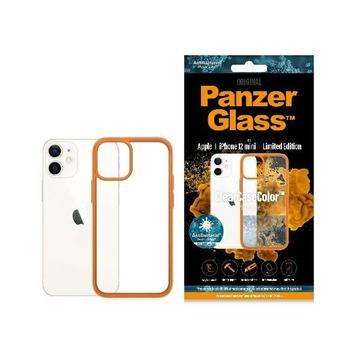 iPhone 12 Mini PanzerGlass ClearCase Antybakteryjne Etui - Pomarańcz / Przezroczysty