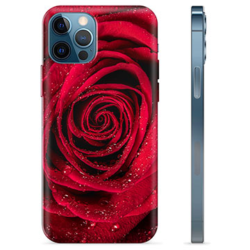 Etui TPU - iPhone 12 Pro - Róża