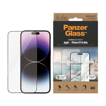 Szkło Hartowane PanzerGlass Ultra-Wide Fit Anti-Reflective EasyAligner do iPhone 14 Pro Max - Czarna Krawędź