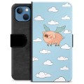 Etui Portfel Premium - iPhone 13 - Latająca Świnia