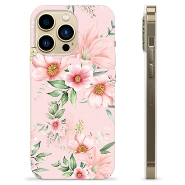 Etui TPU - iPhone 13 Pro Max - Kwiaty Akwarelowe