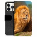 Etui Portfel Premium - iPhone 13 Pro - Lew