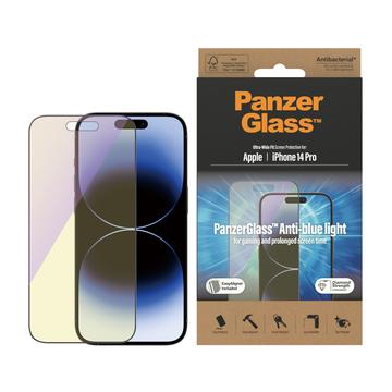 iPhone 14 Pro Szkło Hartowane PanzerGlass Ultra-Wide Fit Anti-Blue Light EasyAligner - Czarna Krawędź