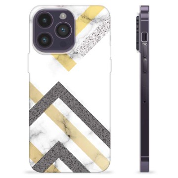 Etui TPU - iPhone 14 Pro Max - Abstrakcyjny Marmur