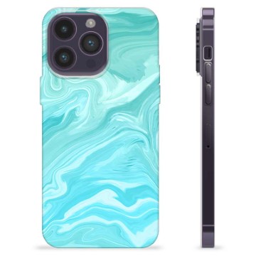 Etui TPU - iPhone 14 Pro Max - Błękitny Marmur