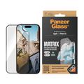 Ochraniacz ekranu iPhone 15 PanzerGlass Matrix D3O UWF z zestawem AlignerKit - Czarna krawędź