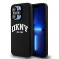 iPhone 15 Pro DKNY Liquid Silicone Arch Logo Case - kompatybilny z MagSafe - czarny