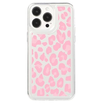 iPhone 15 Pro Fashion TPU Etui - Różowy Lampart