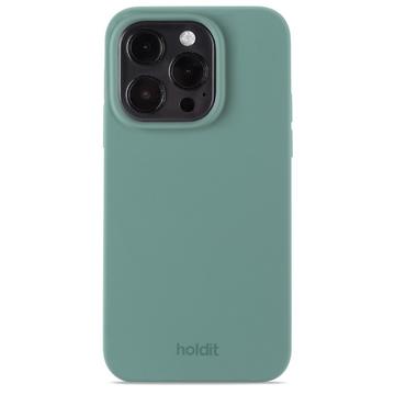 Silikonowe etui Holdit na iPhone\'a 15 Pro - Moss Green