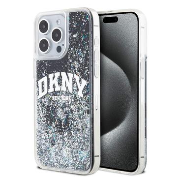 iPhone 15 Pro Max DKNY Liquid Glitter Arch Logo Case