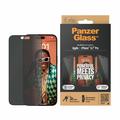 Szkło Hartowane PanzerGlass Ultra-Wide Fit Privacy EasyAligner do iPhone 15 Pro Max - Czarna Krawędź