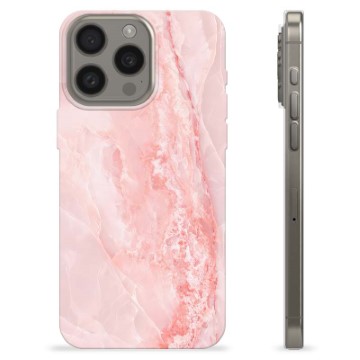 Etui TPU - iPhone 15 Pro Max - Różowy Marmur