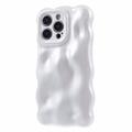 Etui TPU na iPhone'a 15 Pro Max Wavy Edge Candy Bubbles - białe