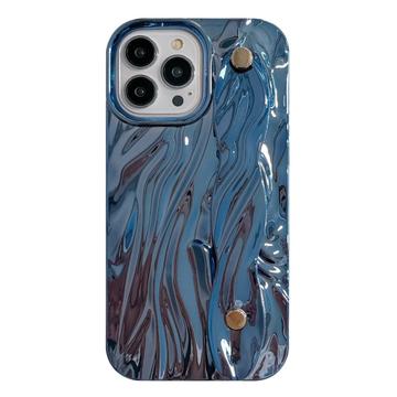 iPhone 15 Pro Max Pomarszczone, galwanizowane etui TPU