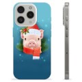 Etui TPU - iPhone 15 Pro - Świąteczna Świnka