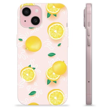 Etui TPU - iPhone 15 - Wzór Cytryny