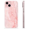 Etui TPU - iPhone 15 - Różowy Marmur
