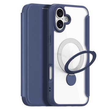 iPhone 16 Dux Ducis Skin X Pro Etui z klapką magnetyczną - niebieski